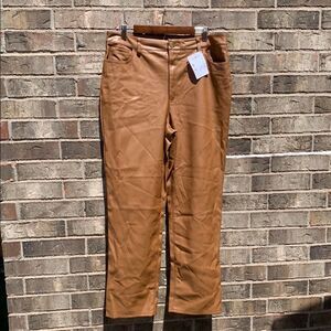 Take 50% OFF- INC International Concept Faux Leather Tan Pants, Size-16